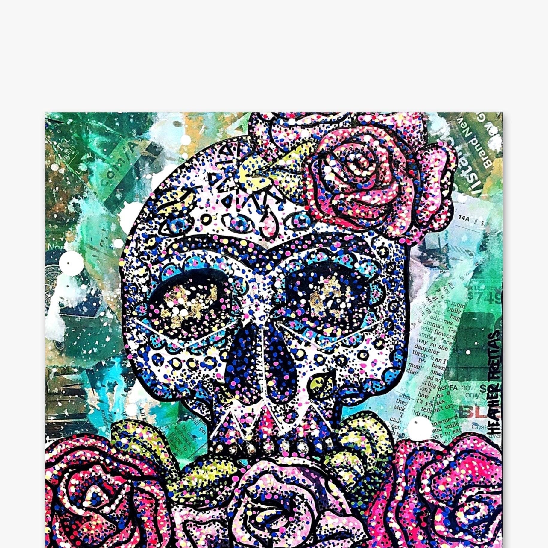 Candy Skull - Heather Freitas - fine art home deccor