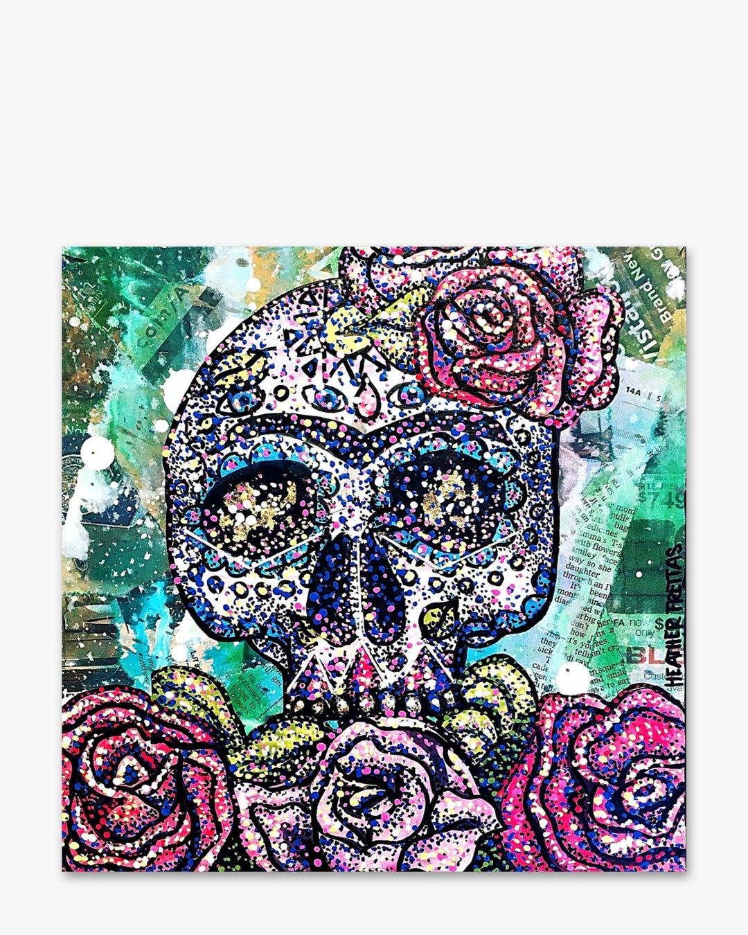 Candy Skull - Heather Freitas - fine art home deccor