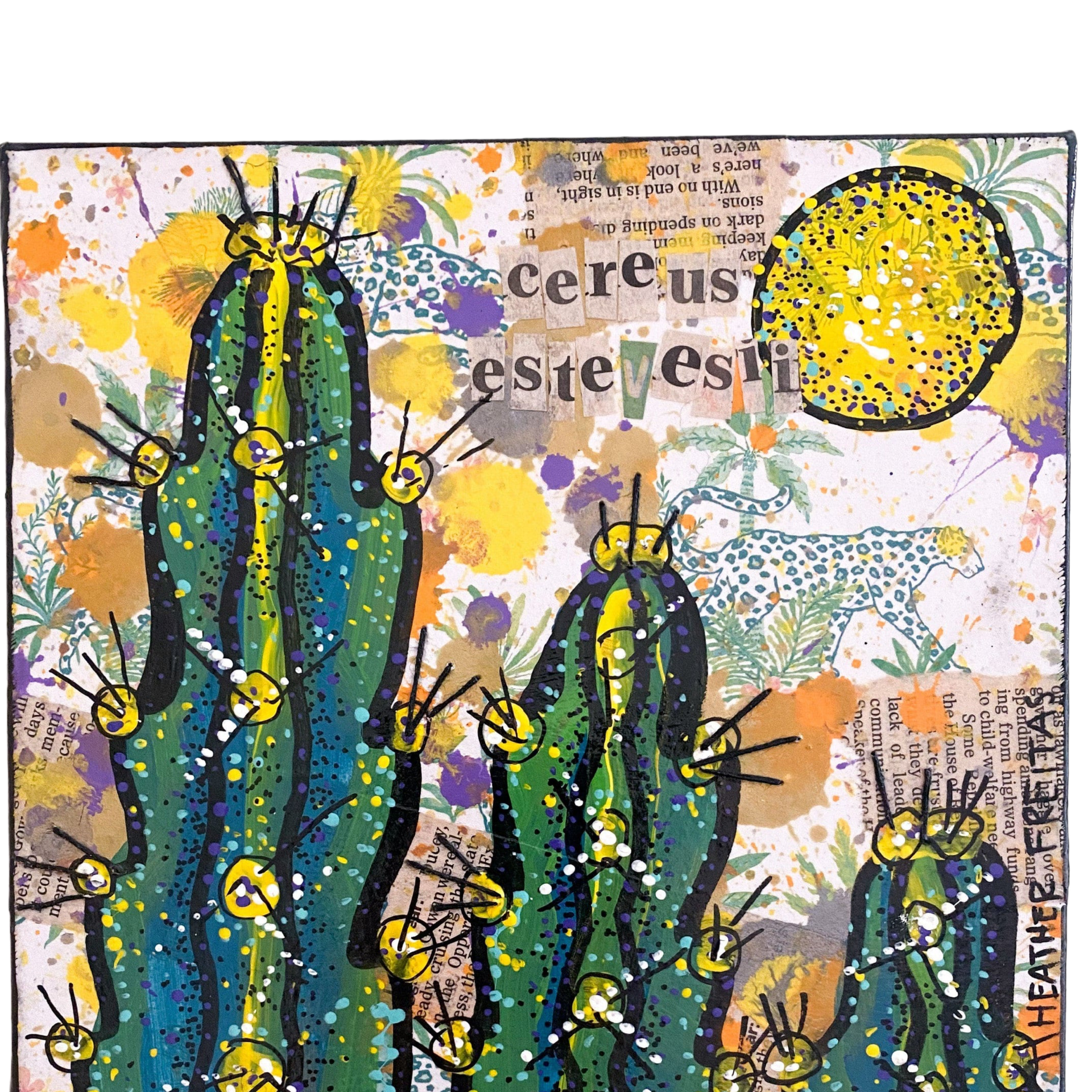 Cereus Estevesri Cactus - Heather Freitas - fine art home deccor
