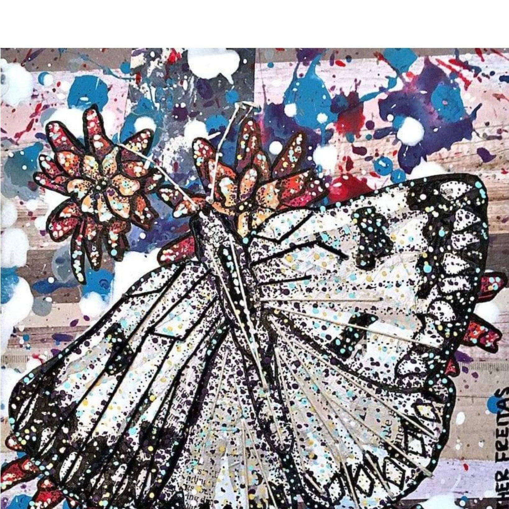 Checkered White - Heather Freitas - fine art home deccor
