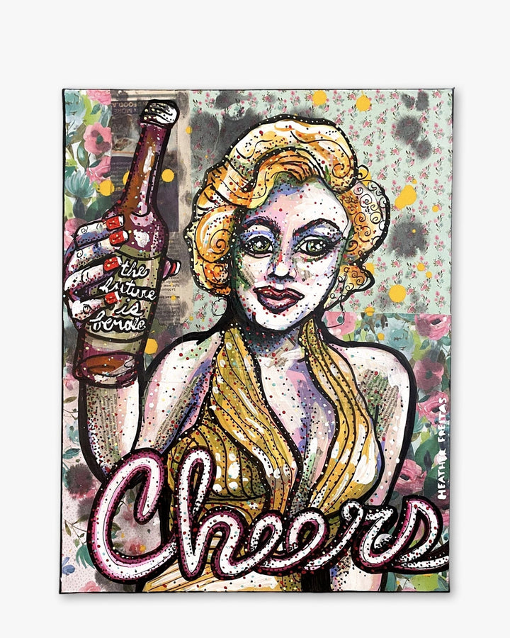 Cheers : The Future Is Female ( Original Painting )