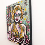 Cheers : The Future Is Female ( Original Painting ) - Heather Freitas - fine art home deccor