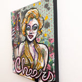 Cheers : The Future Is Female ( Original Painting ) - Heather Freitas - fine art home deccor