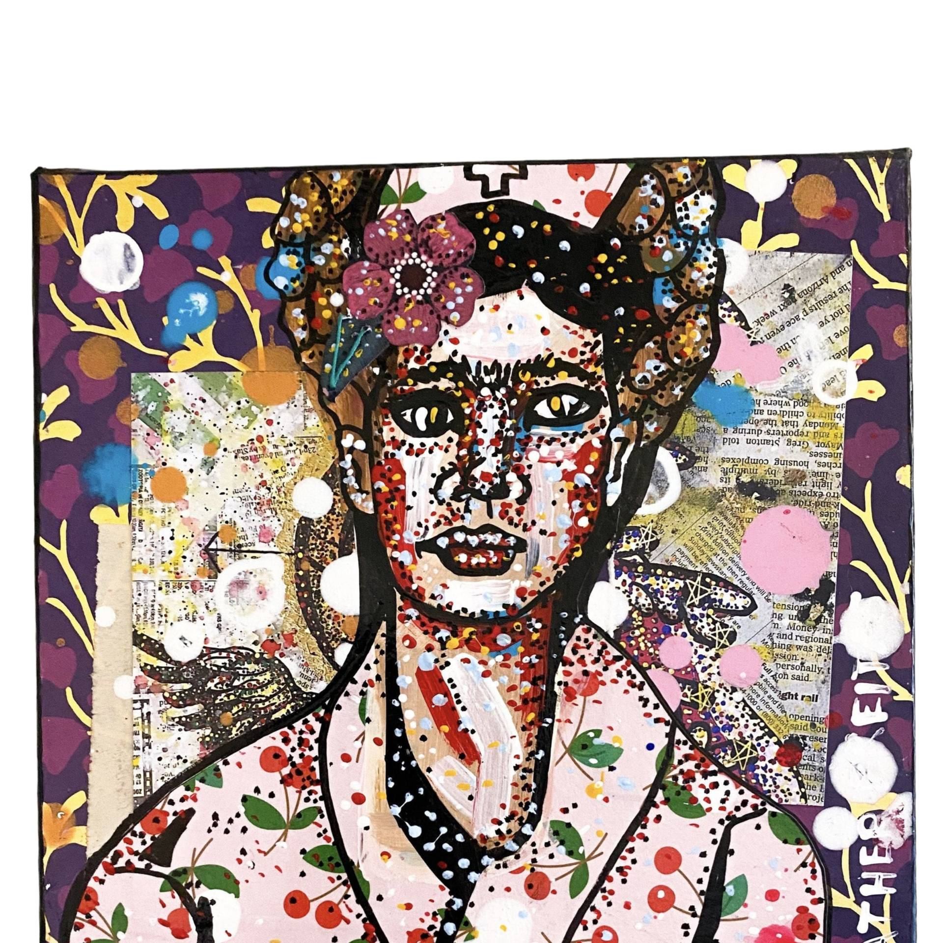Cherry Popper - Frida - Heather Freitas - fine art home deccor