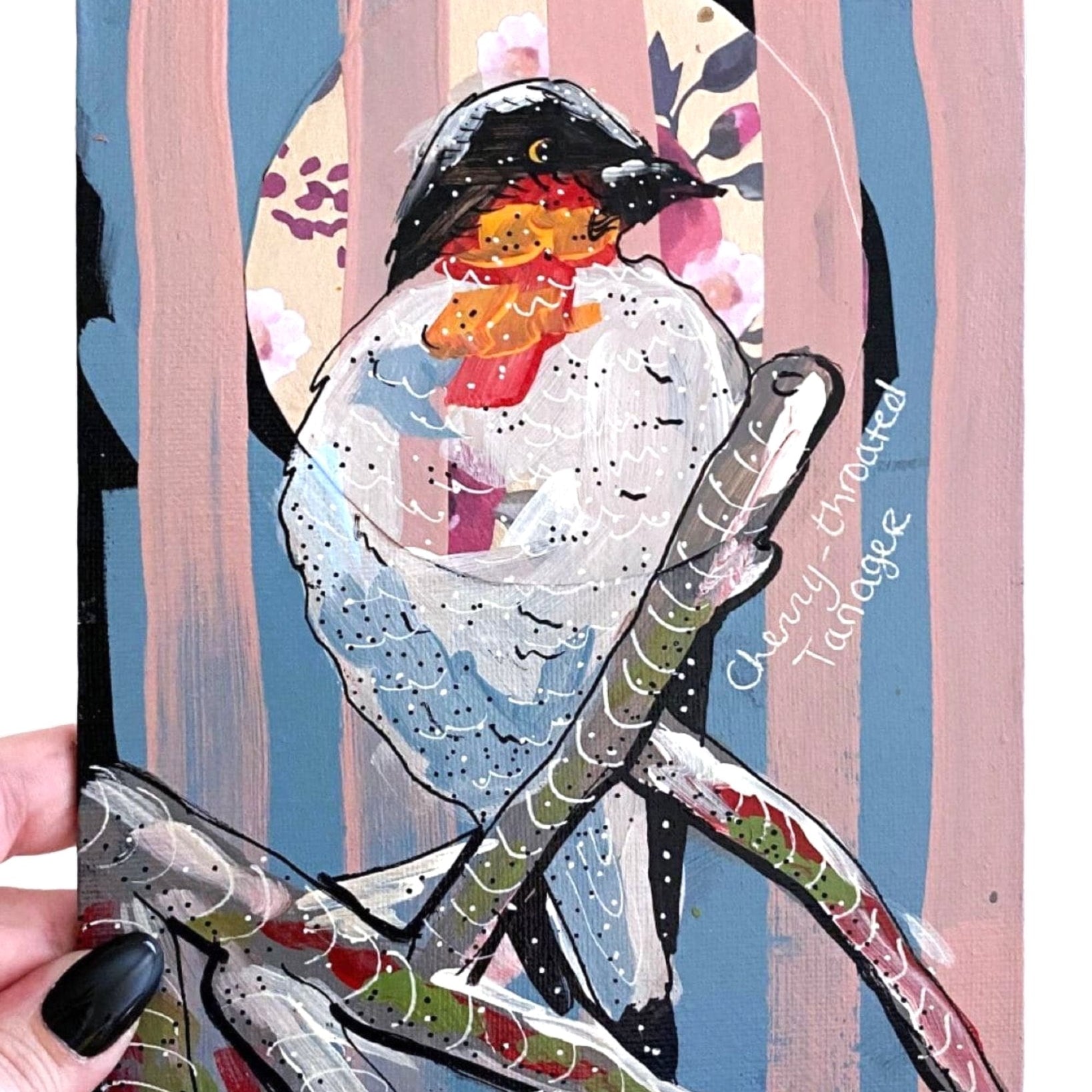 Cherry Throated Tanger - Heather Freitas - fine art home deccor