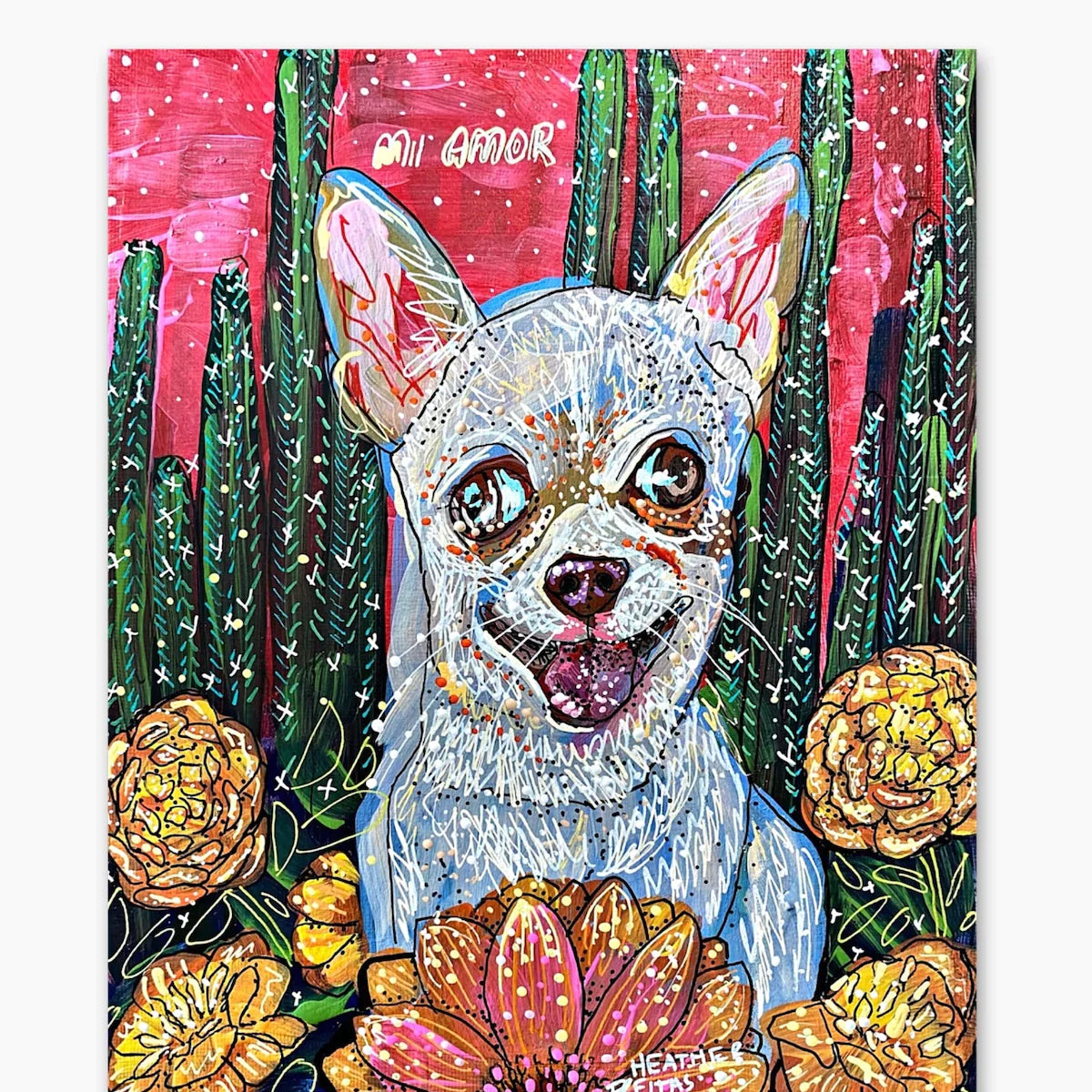 Chihuahua ( Original Painting ) - Heather Freitas - fine art home deccor