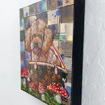 Chocolate Toy Poodle ( Original Painting ) - Heather Freitas - fine art home deccor