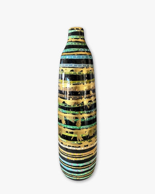 Cleopatra XL Vase With 23k Gold Accents - Heather Freitas - fine art home deccor