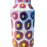Concrete Plum Yoshi Vase With 23k Gold Accents - Heather Freitas - fine art home deccor