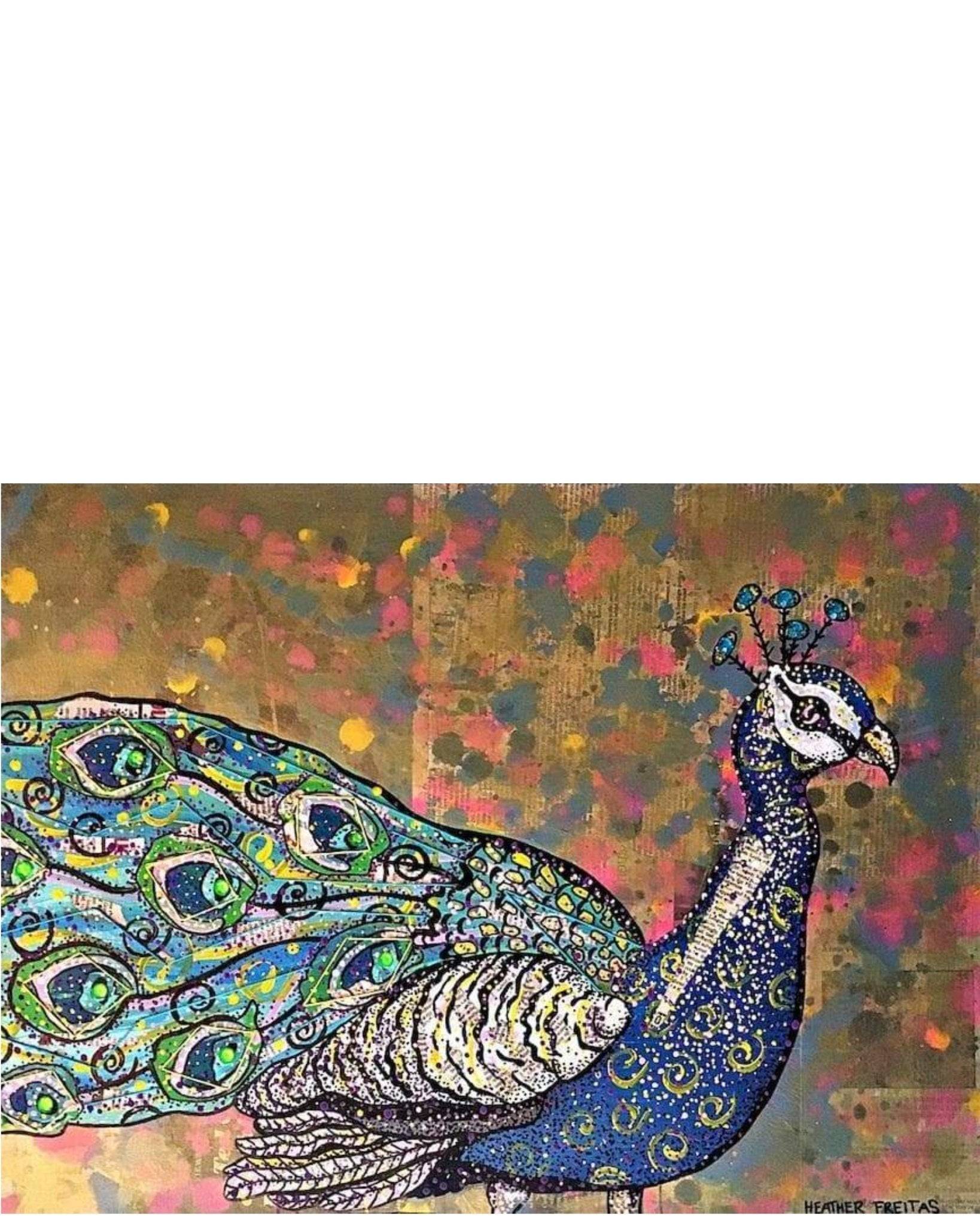 Congo Peacock - Heather Freitas - fine art home deccor