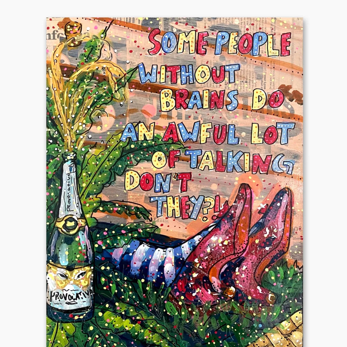 Coping Mechanisms Act 1 ( Original Painting ) - Heather Freitas - fine art home deccor