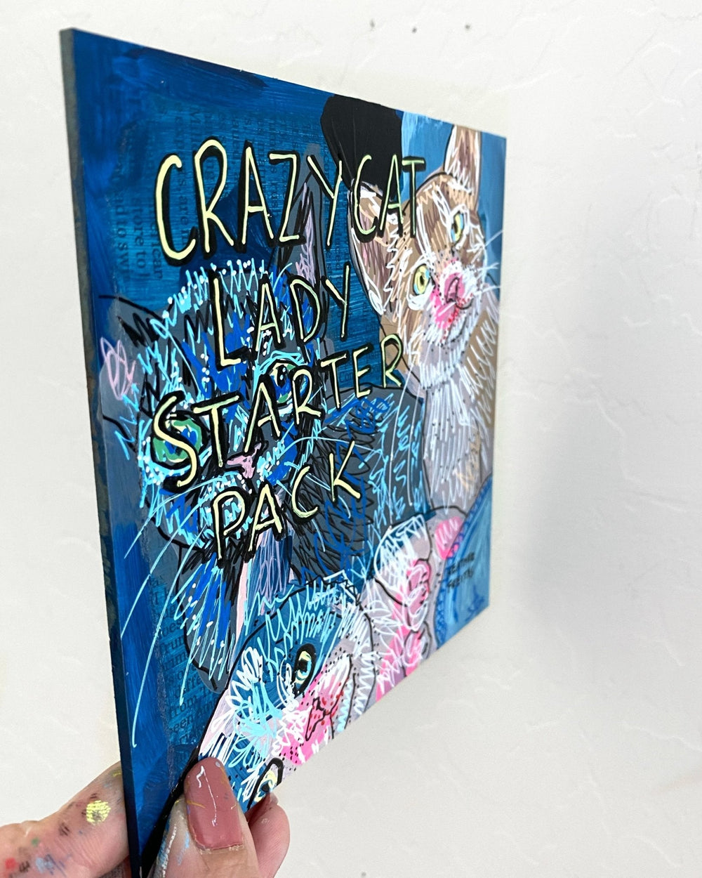 Crazy Cat Lady Starter Pack - Heather Freitas - fine art home deccor