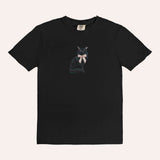 Black Cat With Bow