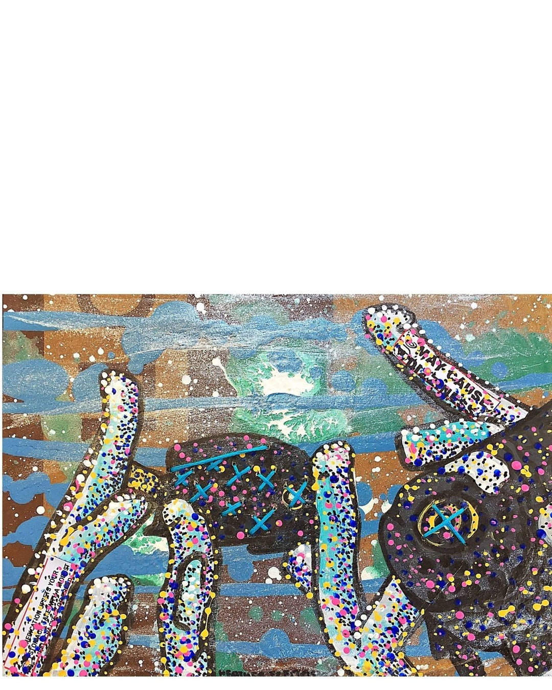 Damsel - fish Original painting - Heather Freitas 