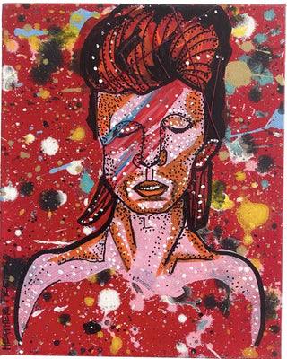 David Bowie Portrait Study - Heather Freitas - fine art home deccor