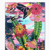Dawn Desert Pollinators ( Original Painting ) - Heather Freitas - fine art home deccor