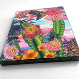 Dawn Desert Pollinators ( Original Painting ) - Heather Freitas - fine art home deccor