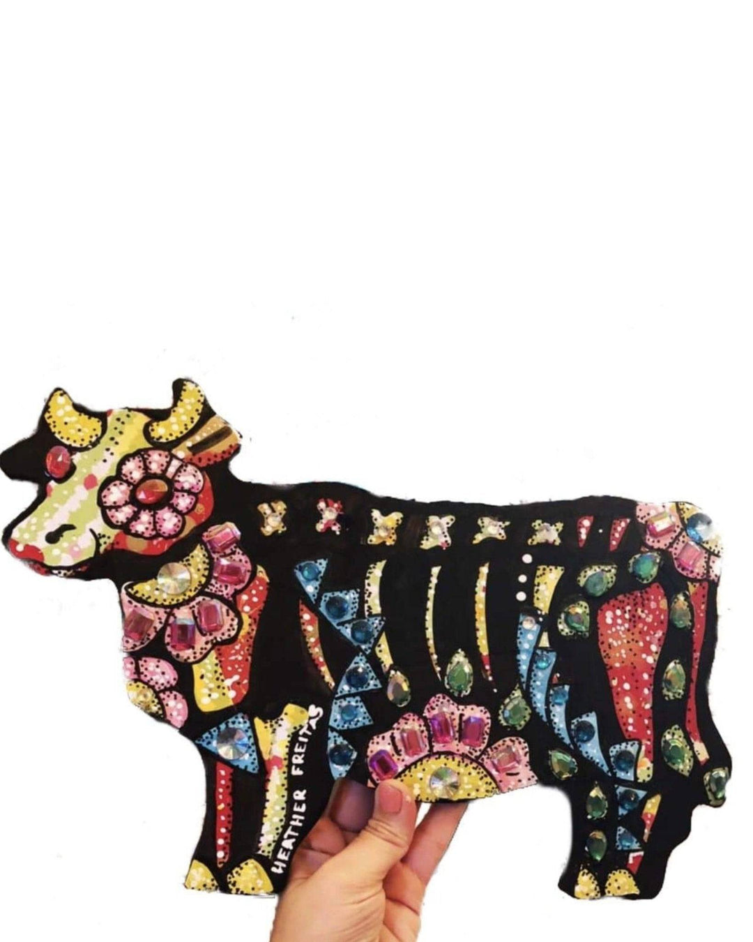 Day Of The Dead Cow Cut Out - Heather Freitas 