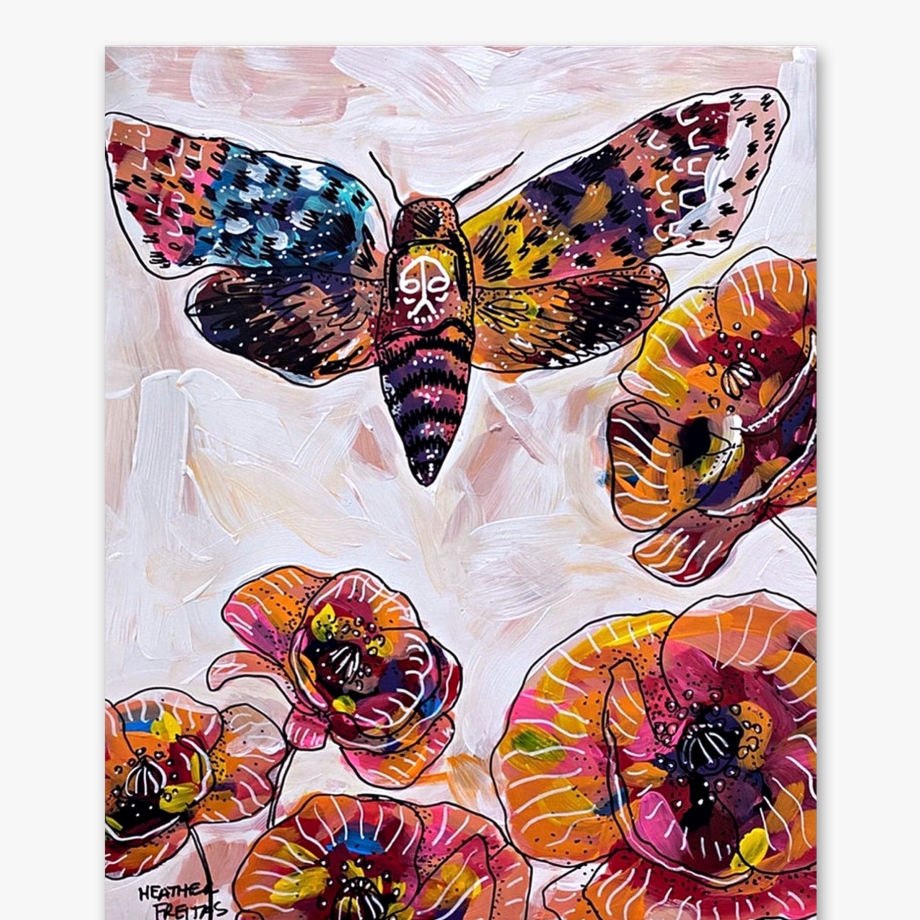 Death Moth - Heather Freitas - fine art home deccor