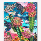 Desert Twilight Pollinators ( Original Painting ) - Heather Freitas - fine art home deccor