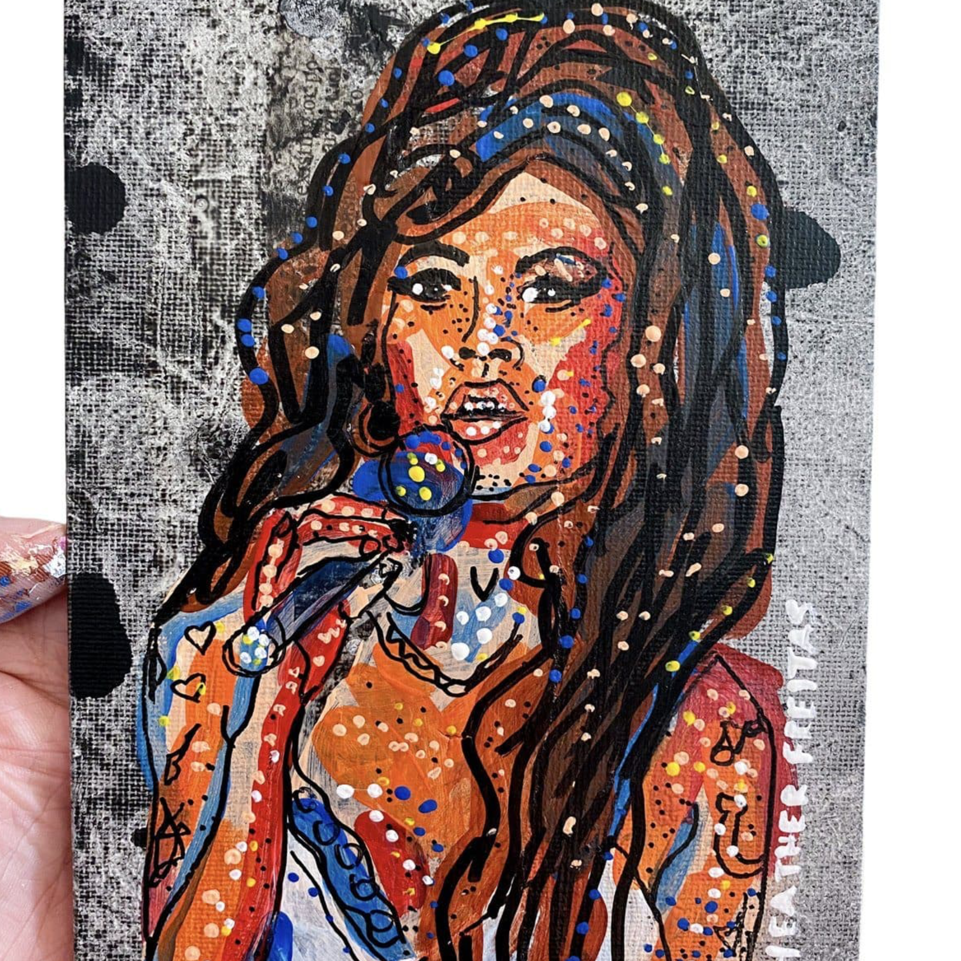 Dive - Amy Winehouse - Heather Freitas - fine art home deccor