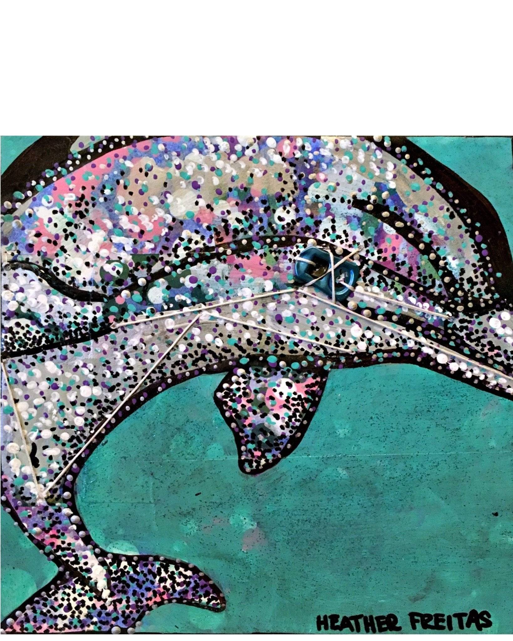 Dolphin Study - Heather Freitas - fine art home deccor