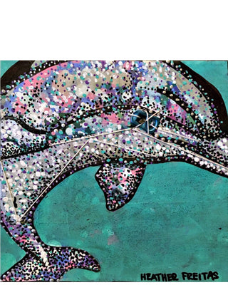 Dolphin Study - Heather Freitas - fine art home deccor