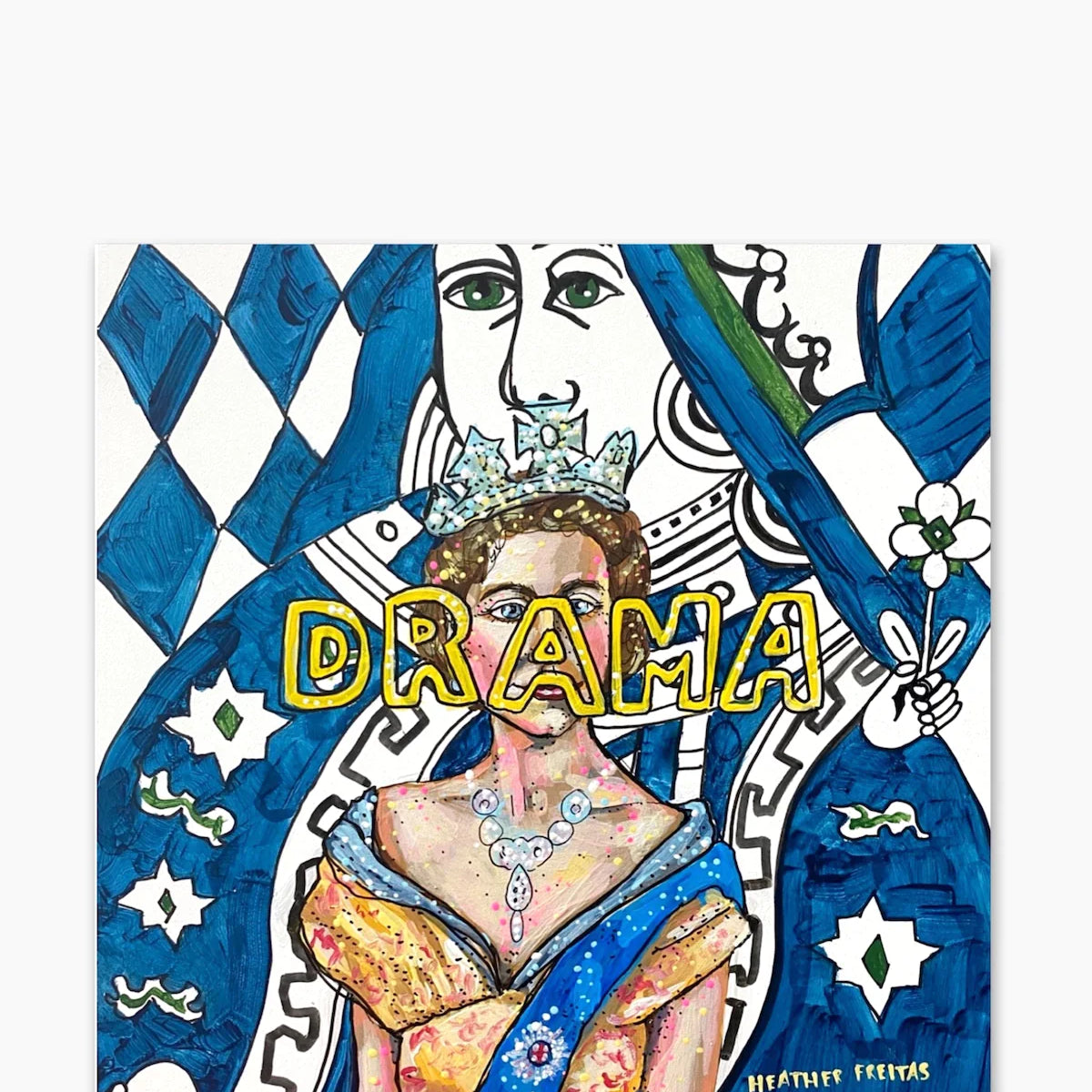 Drama Queen ( Original Painting ) - Heather Freitas - fine art home deccor