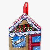 Drug Store - Hand Painted Ornament - Heather Freitas - fine art home deccor