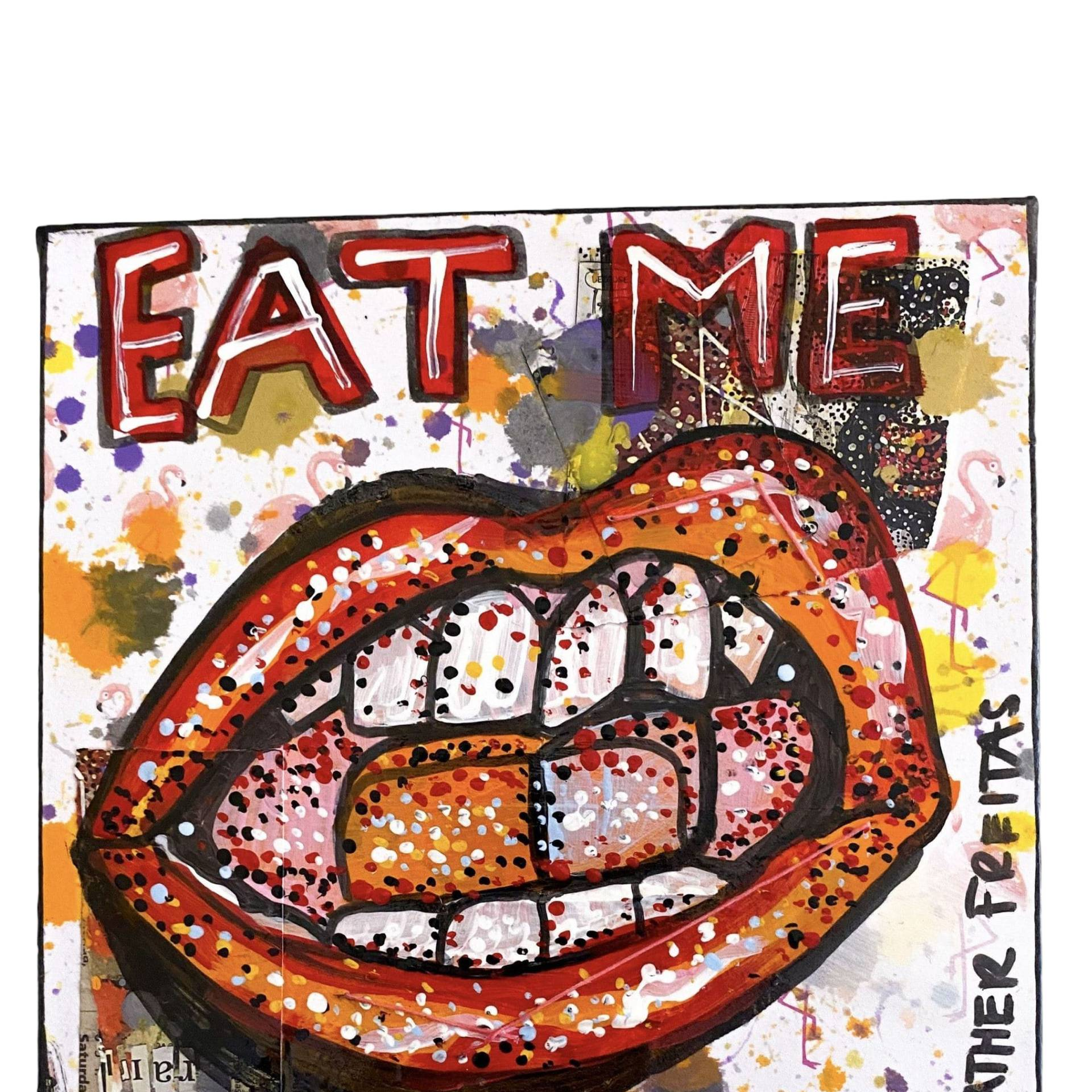 Eat Me - Original Painting - Heather Freitas - fine art home deccor
