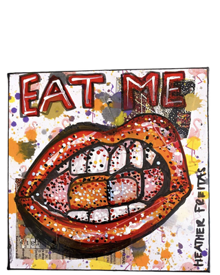 Eat Me - Original Painting - Heather Freitas - fine art home deccor