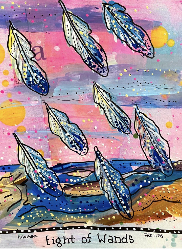 Eight Of Wands Heather Freitas 