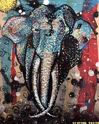 Elephant Study - Heather Freitas - fine art home deccor
