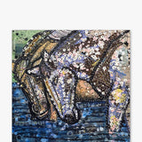 Elv River Salt River Arizona Wild Horses ( Original Painting ) - Heather Freitas - fine art home deccor