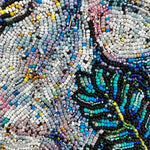 Emerald Unicorn - Fully Beaded Artwork - Heather Freitas - fine art home deccor