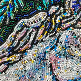 Emerald Unicorn - Fully Beaded Artwork - Heather Freitas - fine art home deccor