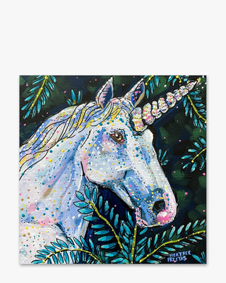 Emerald Unicorn - Heather Freitas - fine art home deccor