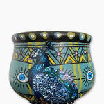 Enchanting Peacock Planter - Heather Freitas - fine art home deccor