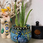 Enchanting Peacock Planter - Heather Freitas - fine art home deccor