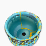 Enchanting Peacock Planter - Heather Freitas - fine art home deccor
