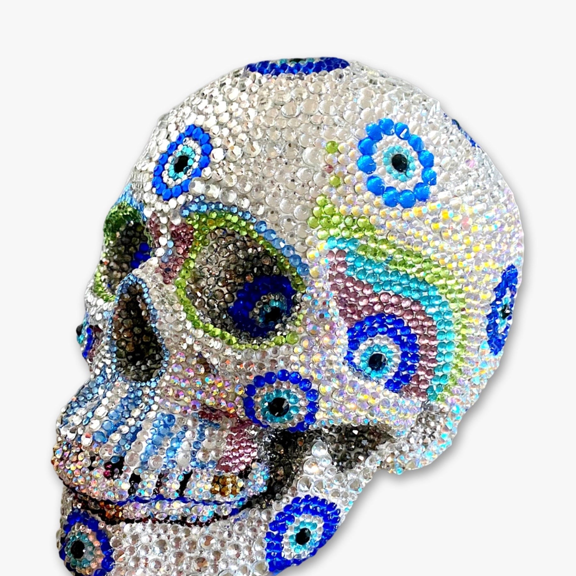 Evil Eye Crystal Skull - Heather Freitas - fine art home deccor