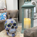 Evil Eye Crystal Skull - Heather Freitas - fine art home deccor