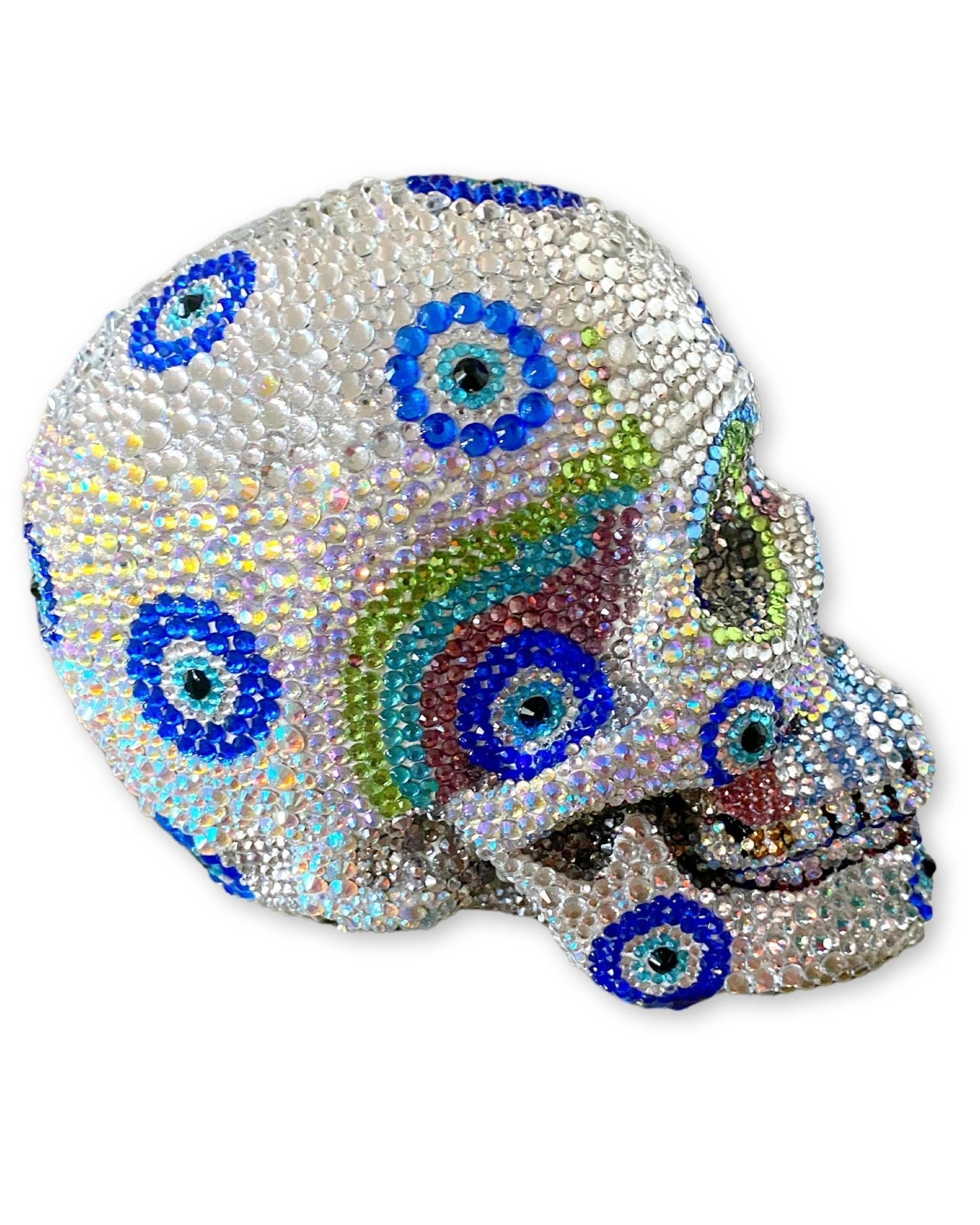 Evil Eye Crystal Skull - Heather Freitas - fine art home deccor