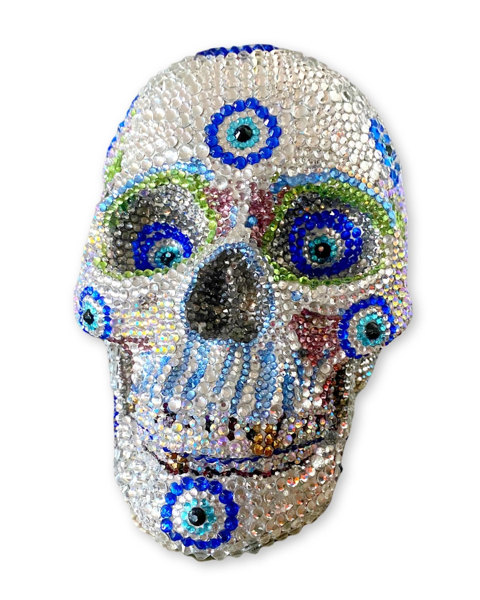 Evil Eye Crystal Skull - Heather Freitas - fine art home deccor