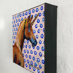 Evil Eye Unicorn ( Original Painting ) - Heather Freitas - fine art home deccor