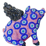 Evil Eyes & Pigs Fly - Crystal Sculpture - Heather Freitas - fine art home deccor