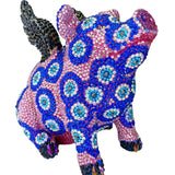 Evil Eyes & Pigs Fly - Crystal Sculpture - Heather Freitas - fine art home deccor
