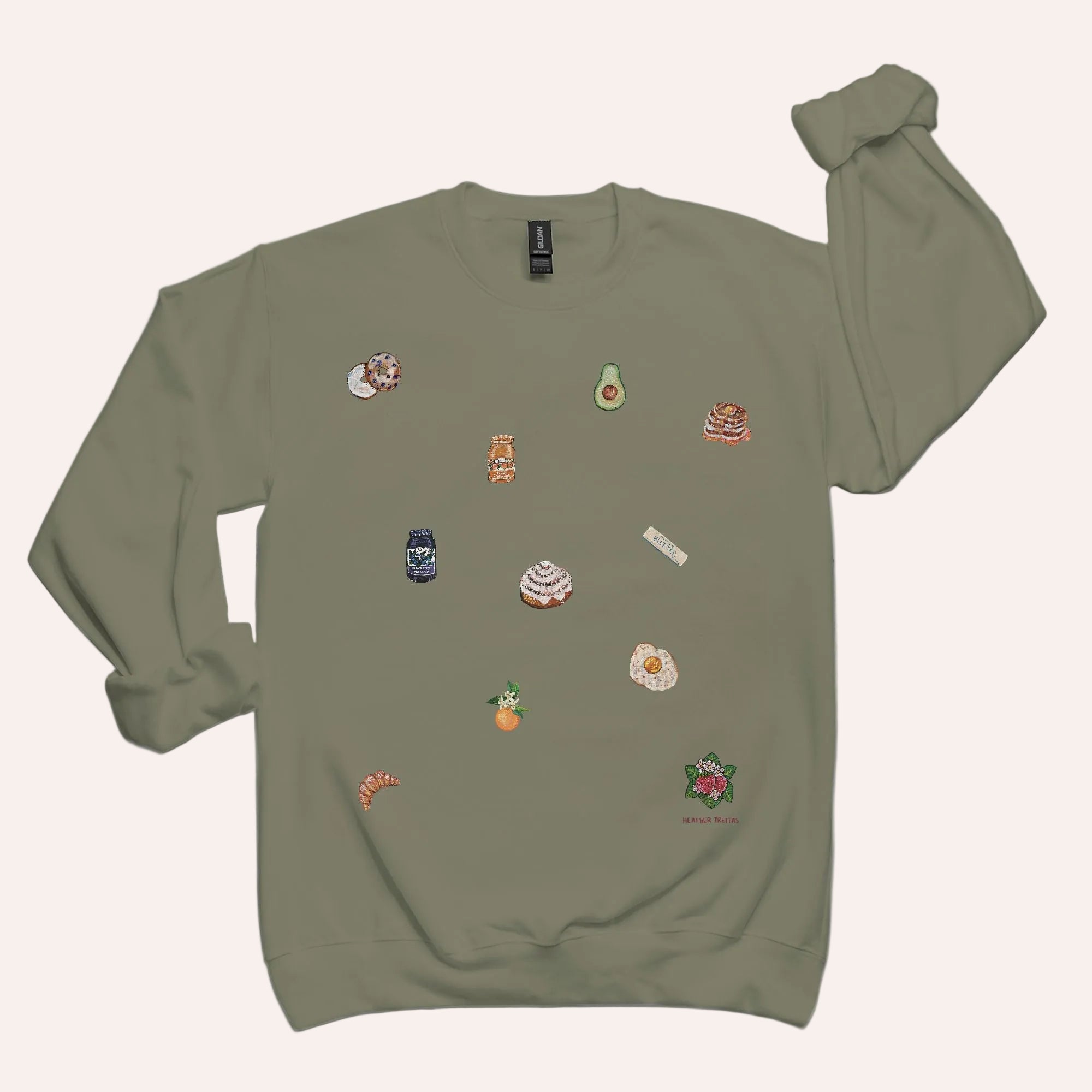 Breakfast Unisex Crew Neck Sweatshirt