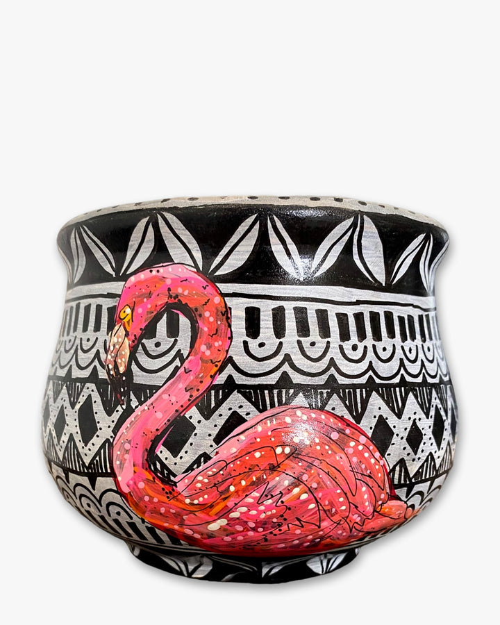 Fancy Flamingo Planter - Heather Freitas 