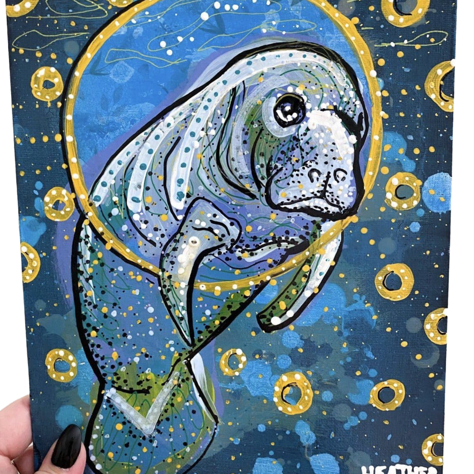 Florida Manatee - Heather Freitas - fine art home deccor